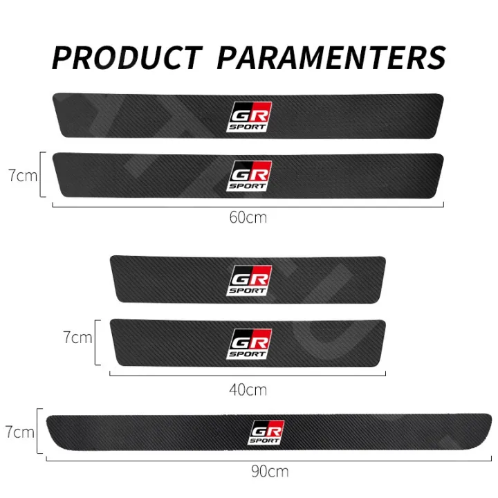 %E3%80%90Miga%20Plaza%E3%80%91xps%20For%20GR%20Sport%20Carbon%20Fiber%20Car%20Door%20Sticker%20Protector%20Toyota%20Avanza%20Rush%20Kijiang%20Innova%20Calya%20Razie%20Yaris%20Wish%20Corolla%20Cross%20-%20Image%204