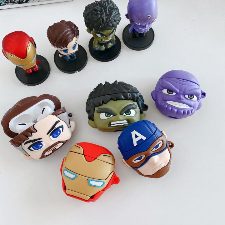 Marvel%20Thanos%20Thor%20Spiderman%20Black%20Panther%20Silicone%20Case%20for%20Airds%201/2%20Pro%20Protective%20%20%20Earphone%20Charge%20Cover%20-%20Image%208
