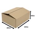 34CM×25CM×12CM Card Board  -3Ply Packaging box Cardboard Paper Boxes Mailing Packing Shipping Box Corrugated Carton / Carton for Daraz Package. 