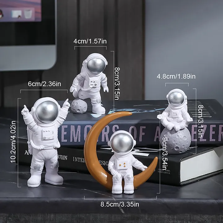 3/4Pcs%20Astronaut%20Figure%20Statue%20Figurine%20Spaceman%20Sculpture%20Educational%20Toy%20Desktop%20Home%20Decor%20Astronaut%20Model%20For%20Kids%20Gift%20Moyao%20-%20Image%204