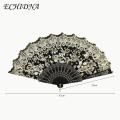 ECHIDNA Folding Fan Comfortable Grip Cheongsam Hanfu Show Hand Fan. 