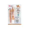 1PC AIHAO MS017 Rilakkuma Blue Erasable Ink Set Fountain Pen Student Office Stationery Supplies Ink Pens For Writing Kawaii. 