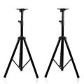 Universal Speaker Stand Mount Holder Heavy Duty Tripod w/ Adjustable Height from 40” to 71” and 35mm Compatible Insert Easy Mobility Safety Pin and Knob Tension Locking for Stability. 