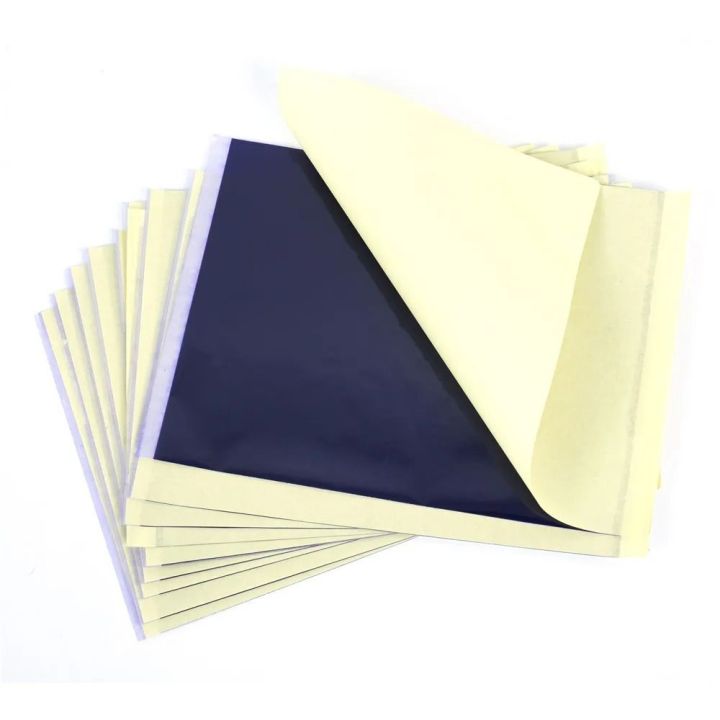 100pcs Tattooing Stencil Double-Sided Blue Carbon Paper Blue 32 open Transfer Paper Thin Copy Tracing Paper Office