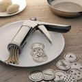 Stainless Steel Kitchen Press Gripo String Hopper Idiyappam Maker and Sev Murukku & Mixer Maker with 15 Different Jali Disk Blade (Made in India). 