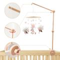【Folio & Light】Baby Wooden Bed Bell Bracket Cartoon Bear Crib Stand Mobile Hanging Rattles Toy Holder Arm Bracket Crib Decor. 