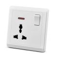 Multi plug base 13A FULINMEN brand switch UK type electrical socket with indicator light. 