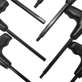 T-Shaped Hex Wrench T Handle Hex Wrench Set with Black Handle 10-Piece Special-Shaped Wrench Set T7-T40. 