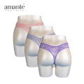 Amante Lace Thong Panty Pack (x3 Pcs). 
