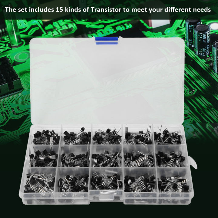 LYEAA Assortimento di transistor PNP NPN TO-92, 200 pezzi, kit