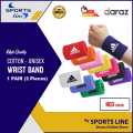 2 Pcs Sports HAND WRIST BAND - For Gym, Cricket, Volleyball, Netball and All kinds of Sports Hand Band. 