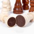 Traditional Chess Set Educational Wooden Chess Pieces for Leisure Activity. 