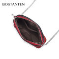 BOSTANTEN Women's Shoulder Bags For Women PU leather  Zippers Sling Bag Pack. 