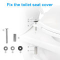 Universal 2Pcs Metal Heavy Duty Toilet Seat Bolts Kit, Toilet Tank Screws with Downlock Nuts. 