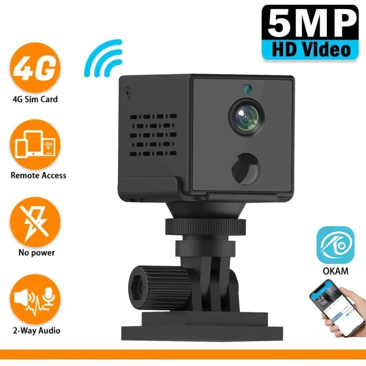 ITECH%205MP%204G%20SIM%20Card%20Mini%20Camera%20Built-in%203000mAh%20Battery%20PIR%20Human%20Detection%20WIFI%20Security%20Surveillance%20IP%20Camera%20OKAM%20PRO%204M%20-%20Image%202