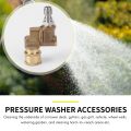 Quick Pivoting Coupler 180 Degree for Pressure Washer Spray Nozzle. 