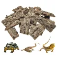 Natural Cork Bark for Tarantula Hideout Reptile Terrarium Climb Platform Tree Bark Background. 