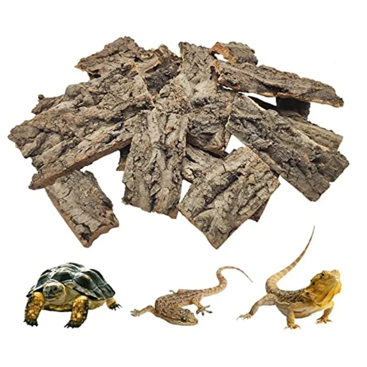 Natural Cork Bark for Tarantula Hideout Reptile Terrarium Climb Platform Tree Bark Background