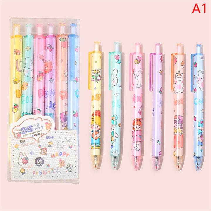 6pcs/set%20Kawaii%20Erasable%20Gel%20Pens%20Cute%20Pens%20Blue%20Ink%20Gel%20Pen%20Erasable%20Eshylala%20-%20Image%202