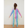 Yfashion 2 Pcs Girls Swimsuit Cartoon Printing Long Sleeve One-piece Swimwear Beach Sunscreen Trousers With Swimming Cap color. 