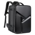 17.3Large Capacity Double Shoulder Hard Shell Travel Backpack Dry Wet Separation Travel Black Technology Schoolbag Briefcase. 