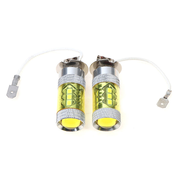 2pcs%20LED%20Fog%20Lights%2012-24V%20H3%2080W%2016%20SMD%20LED%20Car%20Fog%20Light%20Yellow%20High%20Power%20-%20Image%203