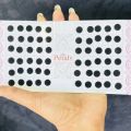 ESH Black color Simple Plain small Round Pottu Forehead,  Kumkum Self-Adhesive Sticker Bindi card For Women. 