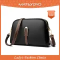 MATEYOYO Women's Bag Fashion Shoulder Bag Cross-body Bag Messenger Bag PU Bag Dual Zipper Design Large Capacity Adjustable Shoulder Straps Inner Pocket Durable Anti Scratch. 