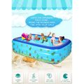 INTIME 3.05M (YT-326A) Inflatable Family Swimming Pool 3 Layer Extra Large Rectangular Kids Swimming Pool Indoor Outdoor. 