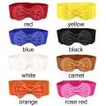 Fashion Bow Decoration Waist Belts Waist Strap Elastic Belts Stretch Waistband. 