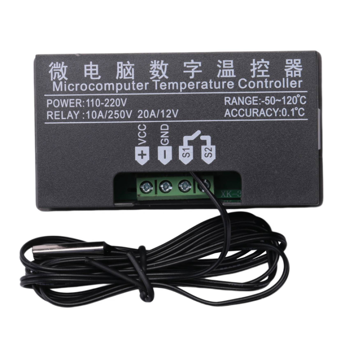 NCANRUI W3230 Probe Line 20A Digital Temperature Control LED Display Thermostat Heat/Cooling Control Instrument,AC110-220V 1500W