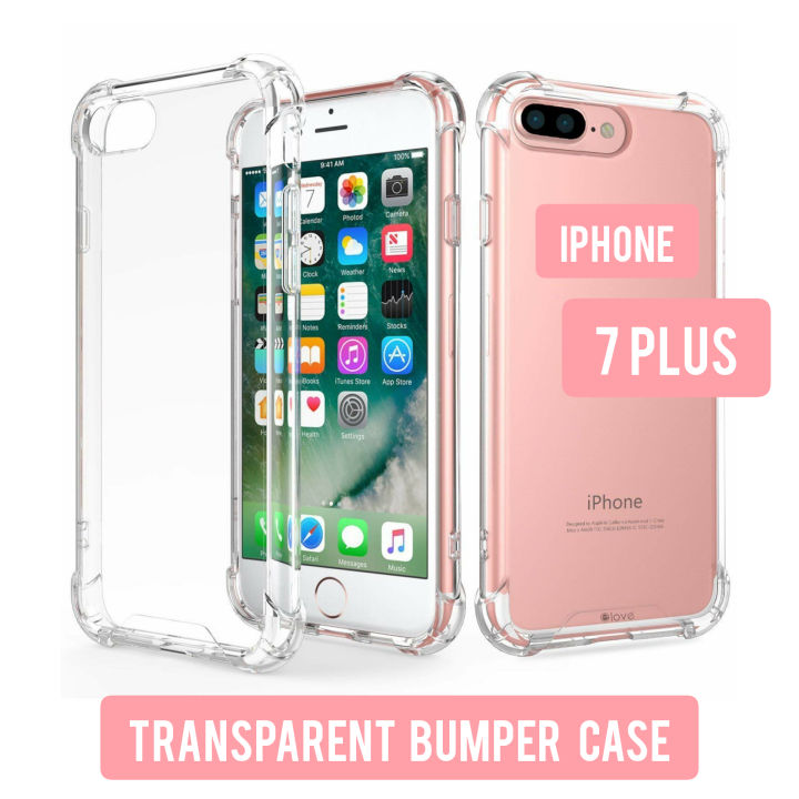 iPhone Plus Back Cover Transparent Soft Silicone Clear Case