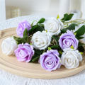 Valentine's Day Artificial rose High-quality Beautiful Single rose  flower Silk rose for Wedding Valentine's Day gift Home decoration Table setting Hall decoration. 