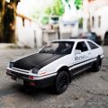 【Serendipity party】Initial AE86 Alloy Diecast Cars Inital Toy Car Vehicles Pull Back 1:28 Light For Children Boy Toys. 