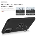 【ThinkWay】Transparent Cover and Magnetic Holder Car Stealth Ring Holder Ultra Thin Hard Shell Accessories Skin Feel Phone Case For Redmi Note9 4G China Version/Redmi 9T/Redmi 9 Power/Poco M3 & Mi 11. 