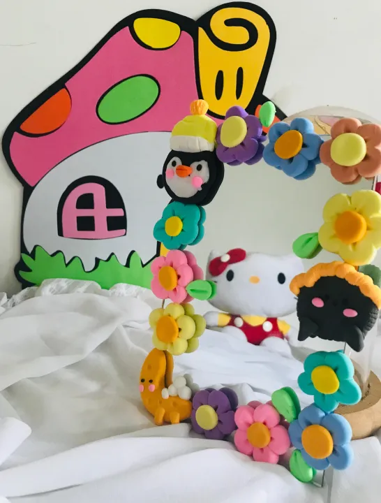 Cute%20Mirror%20Creative%20Clay%20Toys%20For%20Kids/Teens%20Birthday%20Gifts%20Fun%20Play%20Tools%20Super%20Light%20Air%20Dry%20Polymer%20Clay%20Anniversary%20Gift%20For%20Boyfriend%20Girlfriend%20Smooth%20Ornaments%20-%20Image%202