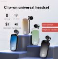 Anrushide K65 Lavalier Business Bluetooth 5.2 Headphone Incoming Call Remind Fashion Voice Noise life 20 Hours One-Click Photo Wireless Headset. 