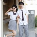 Zhao Liying Same Style School Uniform jk Uniform Women's Summer White Shirt Pleated Skirt Junior High School Style Graduation Class Uniform Suit. 