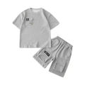Summer Boy Sports Sets Kids Casual Costume Teenager Fashion Outfits Children T-shirts+Shorts 2Pcs Short Sleeves Top Pants Suits. 