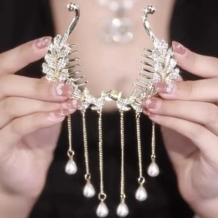 Wheat%20Ears%20Tassel%20Pearl%20Hair%20Claws%20Bun%20Hair%20Clip%20Crab%20Women%20Barrettes%20Ponytail%20Holder%20Hairpins%20Back%20Head%20Spoon%20Pill%20Head%20Coiled%20Hair%20Fashion%20Light%20luxury%20Hair%20Accessories%20-%20Image%207