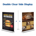 3Pack 21X29.7CM Desktop Display Stand Acrylic Sign Holder Double-Sided Vertical Display Stand for Restaurants, Office, Store. 