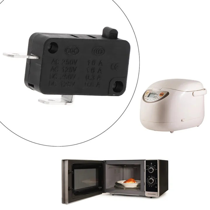 5PCS%20KW1-103%20Microwave%20Oven%20Door%20Micro%20Switch%20Fit%20For%20Microwave%20Washing%20Machine%20Rice%20Cooker%2016A%20250V%202%20Pins%20Fugar%20-%20Image%203