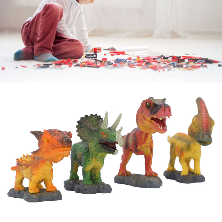 Dinosaur%20Toy%20Set%204pcs%20Shaking%20Head%20Dinosaur%20Toy%20Realistic%20for%20Kids%20-%20Image%205