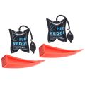 2X Car Air Pump Wedge Inflatable Hand Pump Car Door Window Shim Entry Open Tool Kit. 