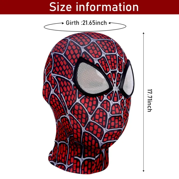 Fancyku%C2%AE%203D%20Spider-Man%20Mask,%20Spiderman%20Masks%20Spider%20Man%20Cosplay%20Costumes%20Superhero%20Lenses,%20Superhero%20Costume%20Mask%20for%20Adult%20Kids,%20Role%20Play%20Superhero%20Masks%20for%20Halloween%20Masquerade%20Cosplay%20%20SAM%20-%20Image%202