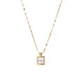 Smart Perfory Bottle Titanium Steel Women's Light Fashion Commuting Rose Gold Clavicle Chain Elegant Copper Hanging. 
