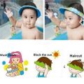 Kids Bath Visor Hat Soft Adjustable Baby Shower Cap Children Shampoo Shield Splashguard Waterproof Protect ShampooBasketball. 