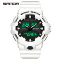 【Miga Plaza】 Men Watch Dual Display LED Digital Watch Luxury Military Quartz Watches 3130-8. 