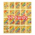 pokemon cards golden 55Pcs Pokemon Rainbow Gold Silver Black English Cards Anime Pikachu Charizard Eevee Battle Game Collection Cards Kids Toys GiftsParty Games Crafts. 