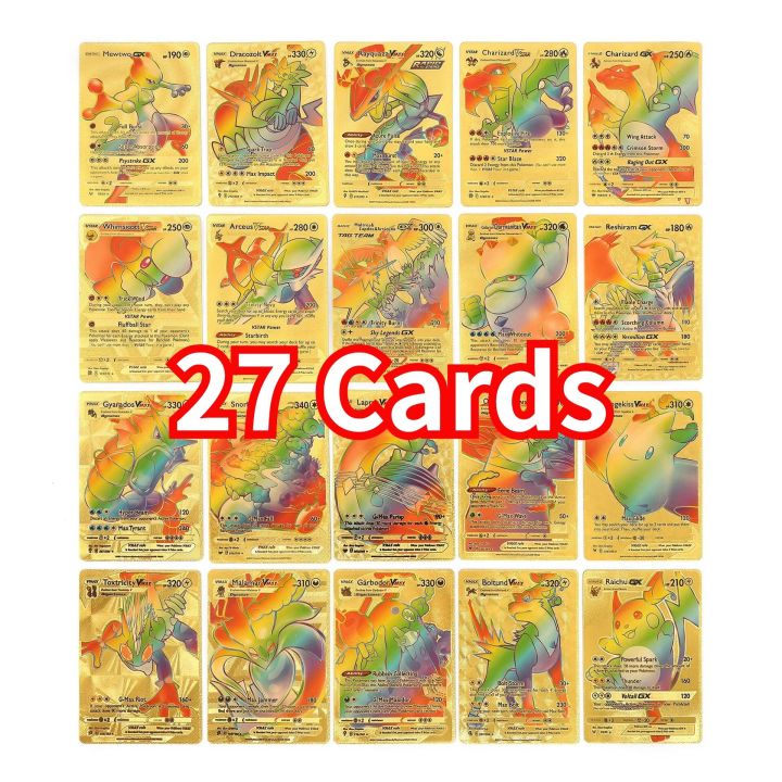 pokemon%20cards%20golden%2055Pcs%20Pokemon%20Rainbow%20Gold%20Silver%20Black%20English%20Cards%20Anime%20Pikachu%20Charizard%20Eevee%20Battle%20Game%20Collection%20Cards%20Kids%20Toys%20GiftsParty%20Games%20Crafts%20-%20Image%207